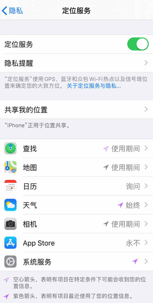 新州镇苹果手机维修分享iPhone 状态栏中时间显示为蓝色图标是什么情况 